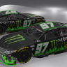 FICTIONAL Kurt Busch 2023 Number 97 Monster Energy Toyota, 23XI