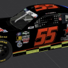 Joey Gase’s #55 Stripes TV/904EVER Club late model throwback scheme
